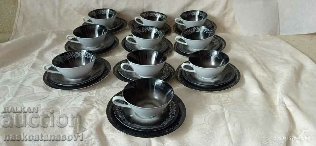 Set of porcelain tea cups "WEIMAR"