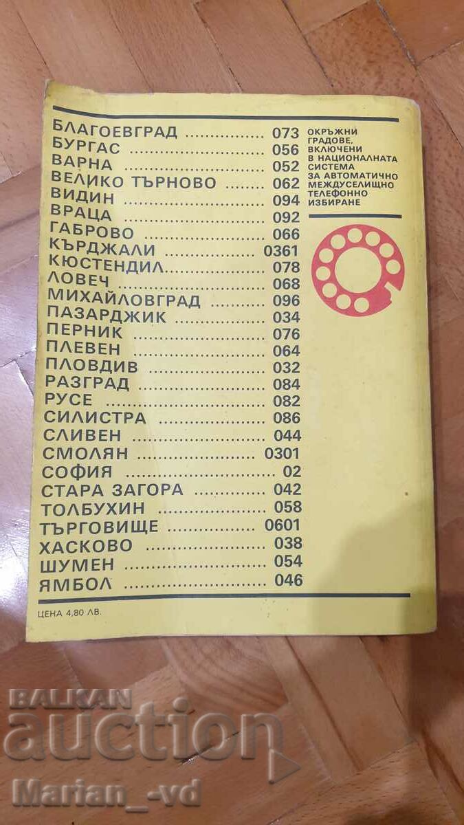 Delivery of Telephone directory: Sofia 1987 Home telephones Delivery of Telephone directory: Sofia 1987 Home telephones
