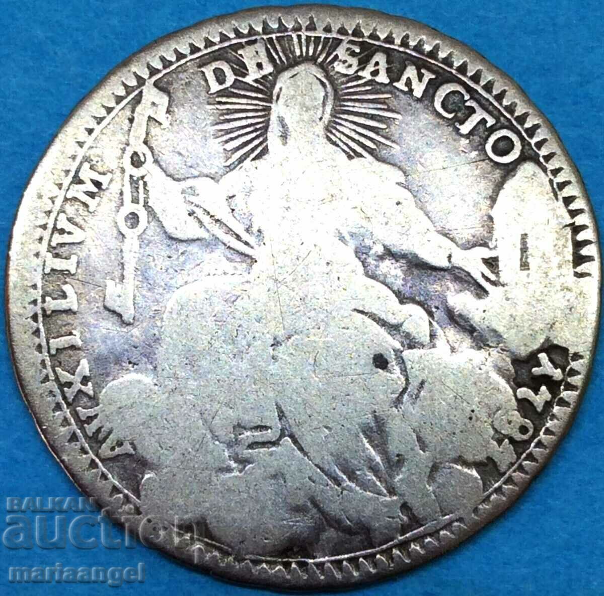 Vatican Giulio 1784 Pius VI 27mm Silver