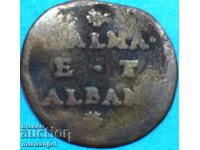 Veneția 1 soldo Dalma și Alban Italian Colony 24mm rare