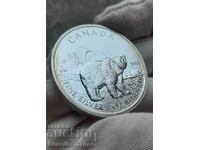 Инвестиционна сребърна монета 1 унция 5 Dollars - Elizabeth