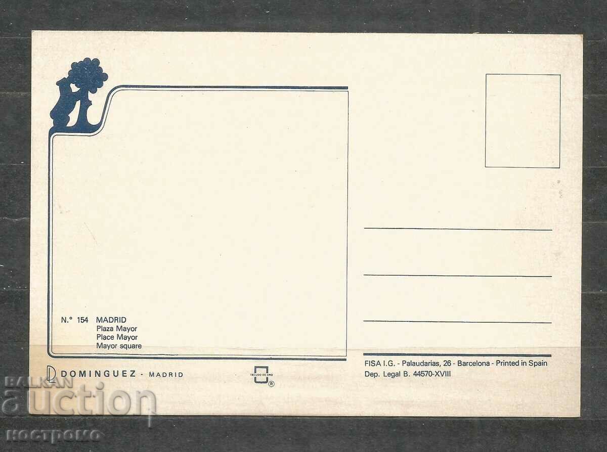 MADRID - Postcard Spain - A 1461 with price 1.00 BGN | € 0.51 MADRID - Postcard Spain - A 1461 with price 1.00 BGN | € 0.51