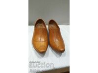 Old wooden Dutch handmade heeled shoes