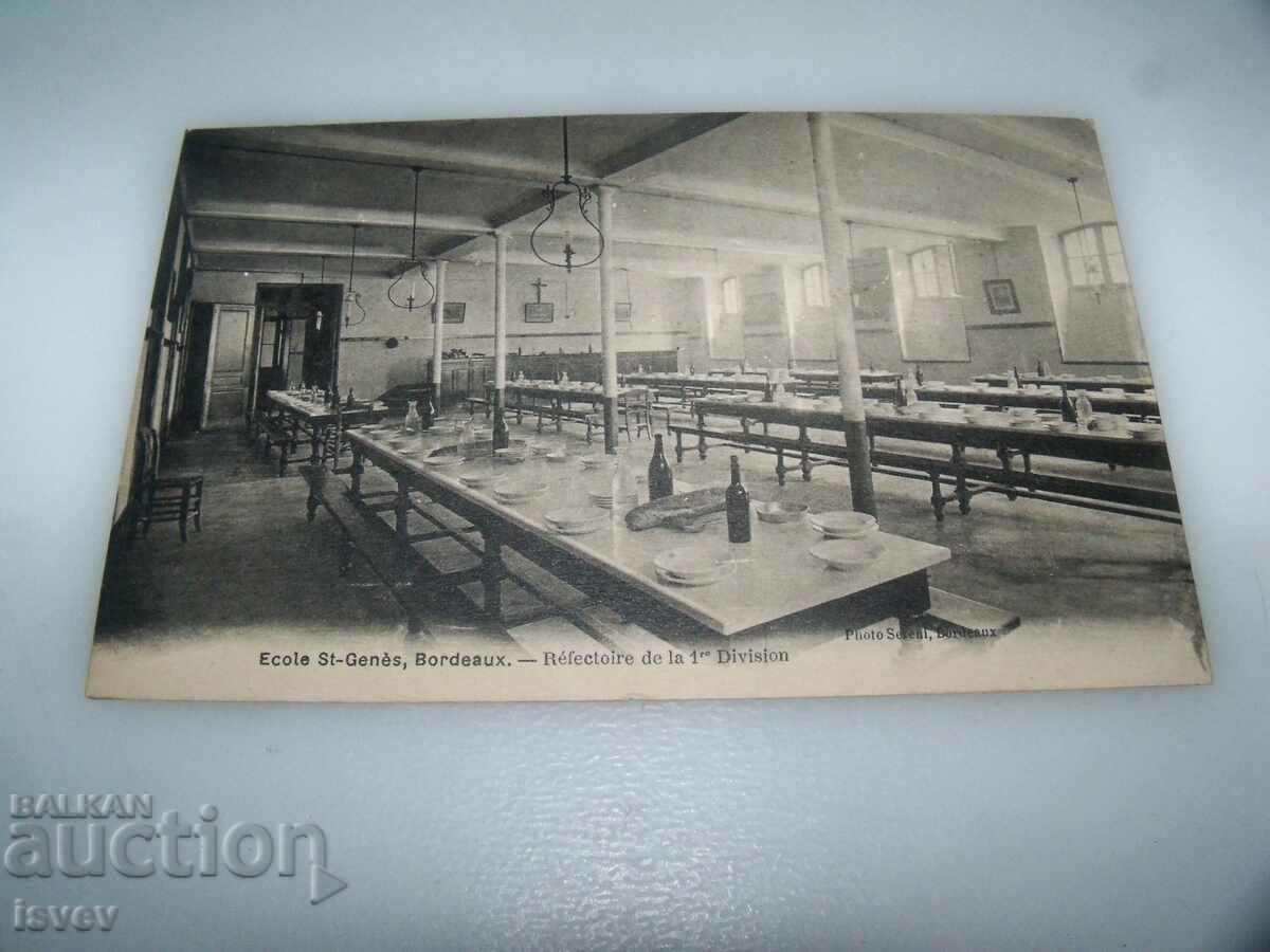 Auction Old canteen postcard of a Catholic school Auction Old canteen postcard of a Catholic school