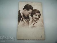 Old French romantic postcard