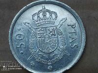 Монета Испания 50 песети 1983