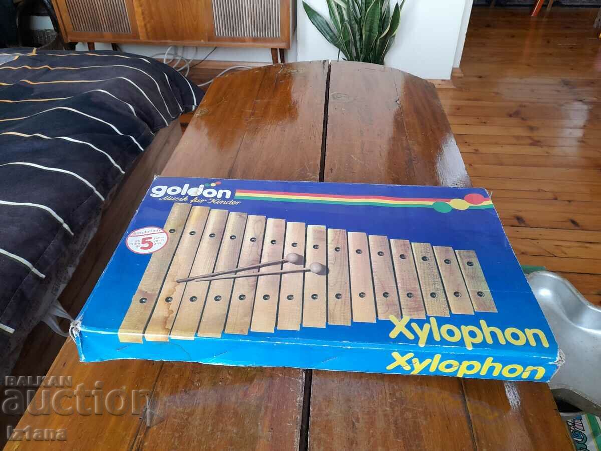 Old children's musical instrument Xylophon Old children's musical instrument Xylophon