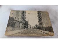 Postcard Boulone sur Seine La Rue du Chateau 1916