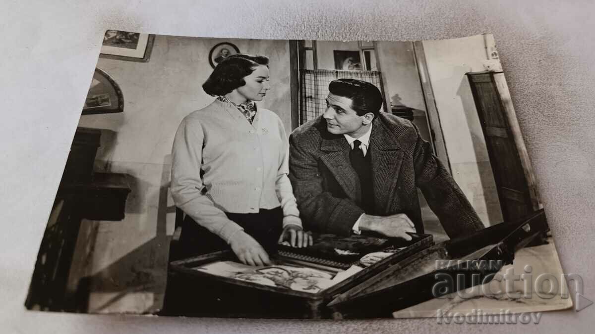 Postcard Apostol Karamitev and Ginka Stancheva