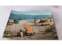 Carte poștală Sunny Beach Vedere de la plajă 1960