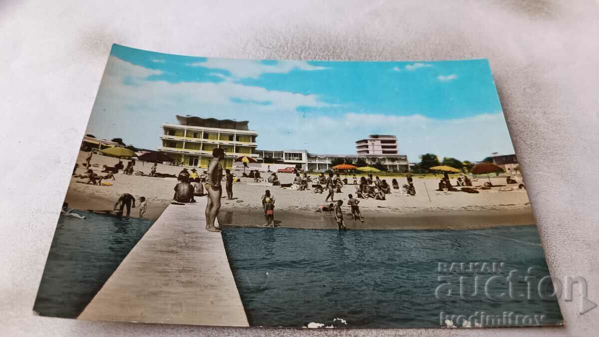 Postcard Sunny Beach View 1961