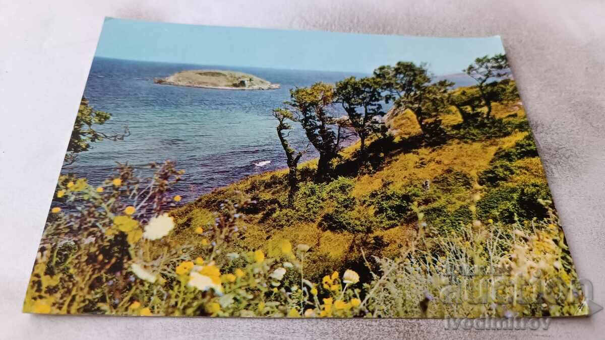 Καρτ ποστάλ Arkutino Snake Island 1970