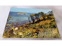 Καρτ ποστάλ Arkutino Snake Island 1970