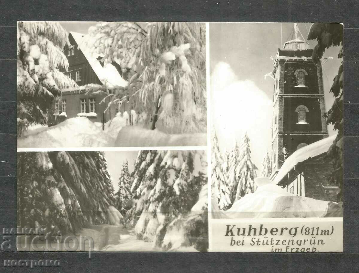 Berghotel Kuhberg - traveled DDR Old Post card - A 1511