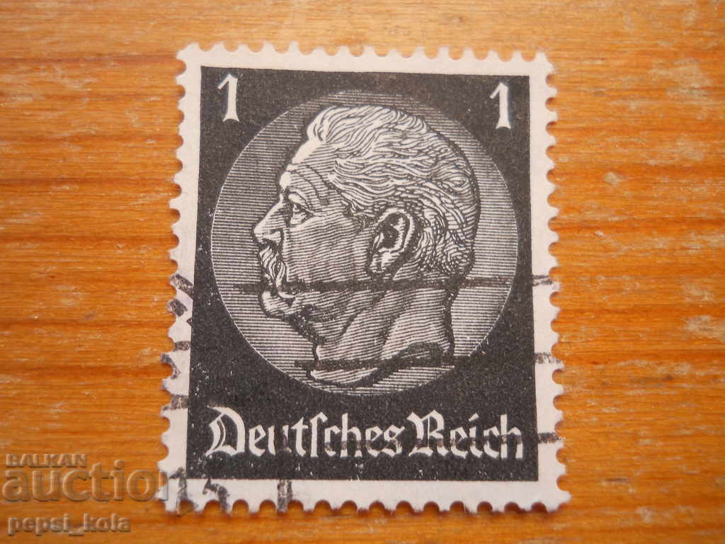 марка - Германия "Хинденбург" - 1932 г