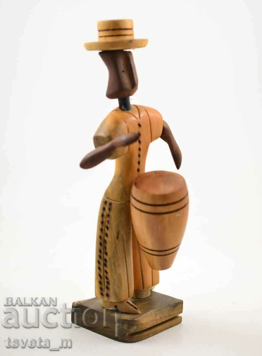 Figurine vintage din lemn lucrate manual - 5