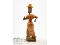 Vintage handmade wooden figure