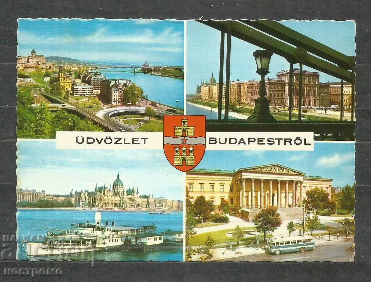 Budapest -  traveled Hungary  Old  Post card   - A 1529