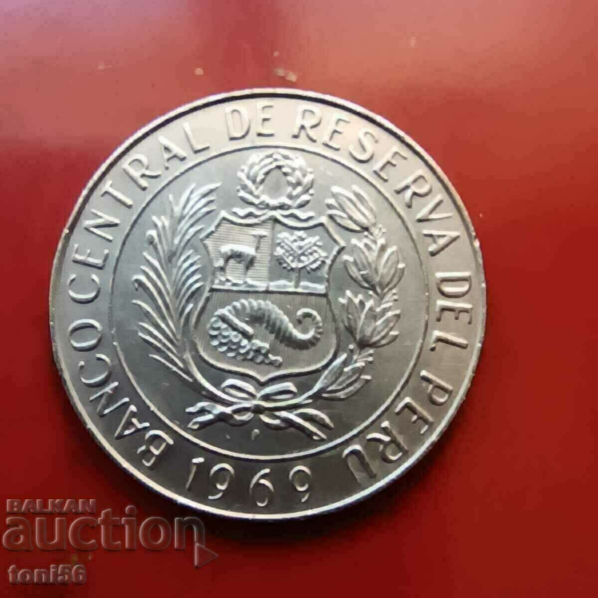 Peru 5 soles 1969 aUNC with price 1.50 BGN | € 0.77 Peru 5 soles 1969 aUNC with price 1.50 BGN | € 0.77