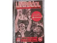 Football program - Liverpool - CSKA 1982