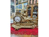 Beautiful Antique French Mantel Clock - Louis 14th Style