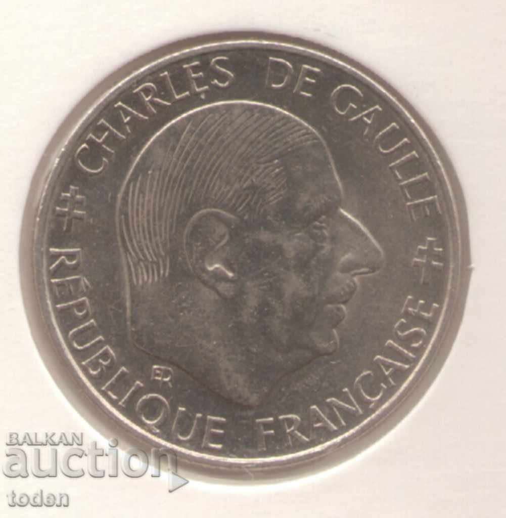 - France-1 Franc-1988-KM# 963-Charles de Gaulle