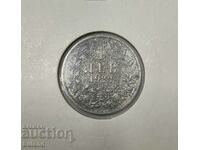 Monedă Imperială Bulgară 1 Lev 1923. Aluminiu Bulgaria