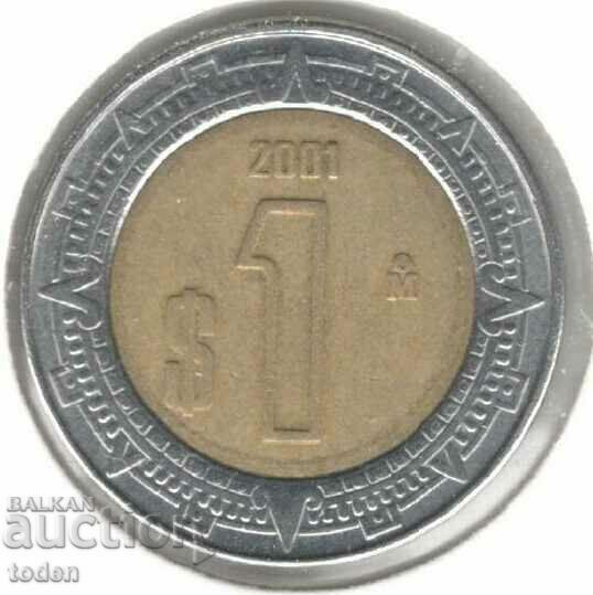 Mexico-1 Peso-2001 Mo-KM# 603
