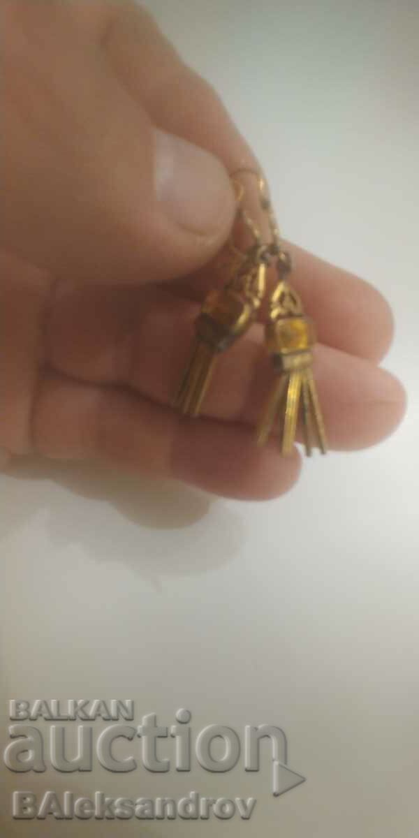 Old gold plated earrings - 6 Old gold plated earrings - 6