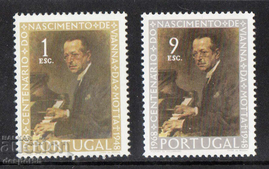1969. Portugalia. 100 de ani de la nașterea lui Da Mote.