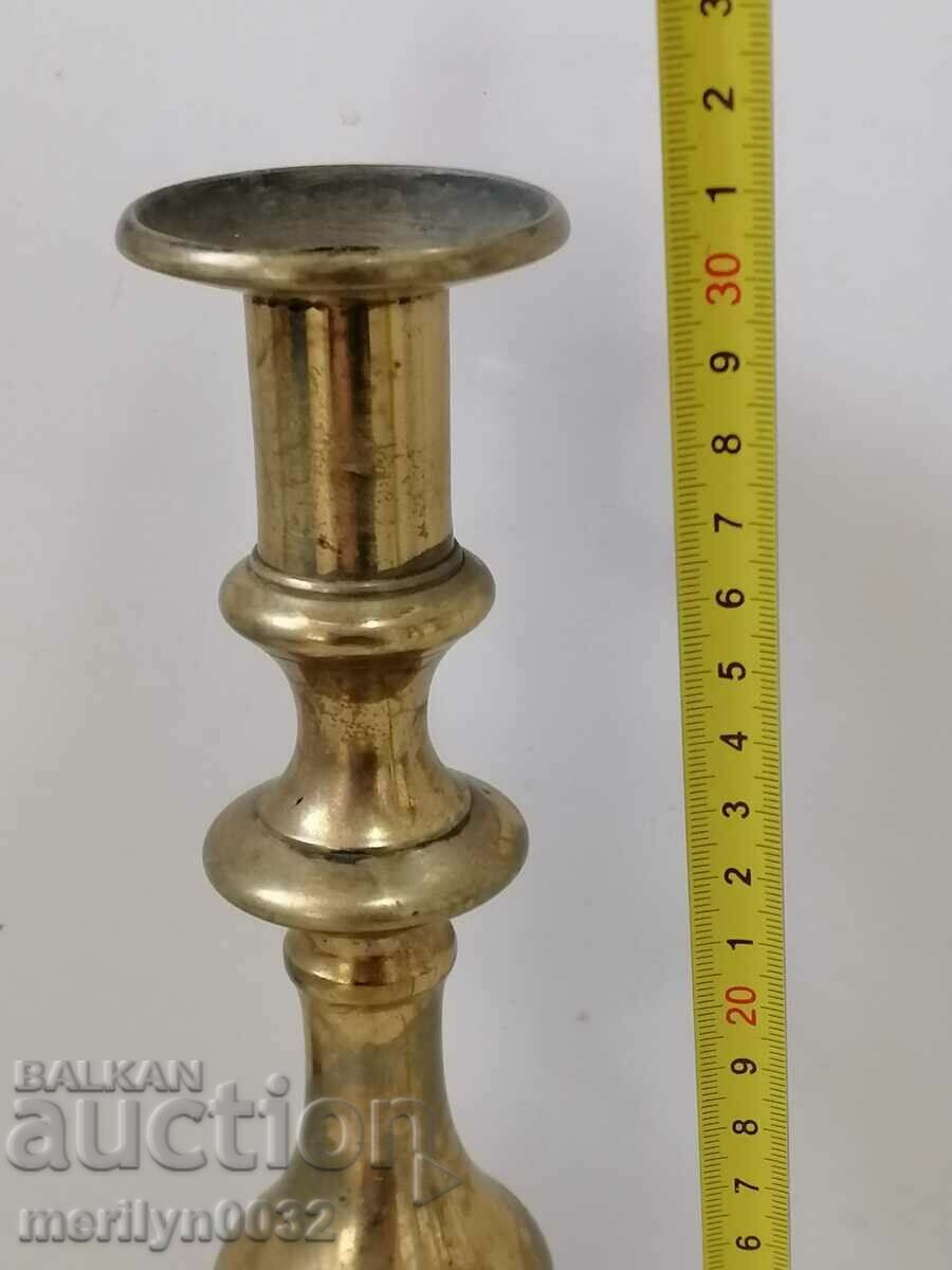 Old Bulgarian revival candlestick candle with price 84.00 BGN | € 42.95 Old Bulgarian revival candlestick candle with price 84.00 BGN | € 42.95