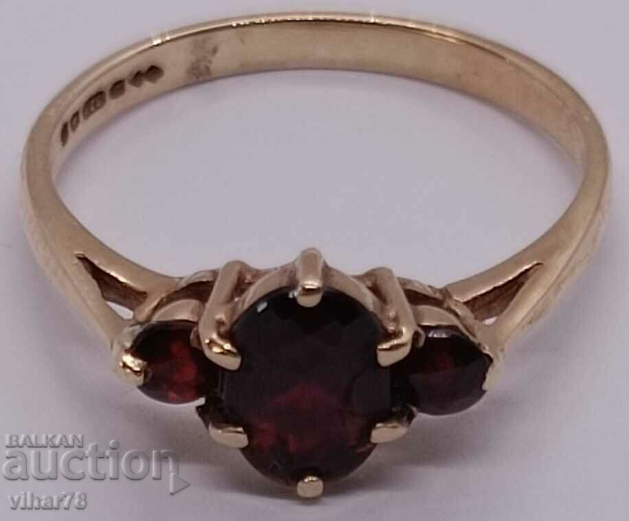 Delivery of 9K GOLD RING WITH GARNET Delivery of 9K GOLD RING WITH GARNET
