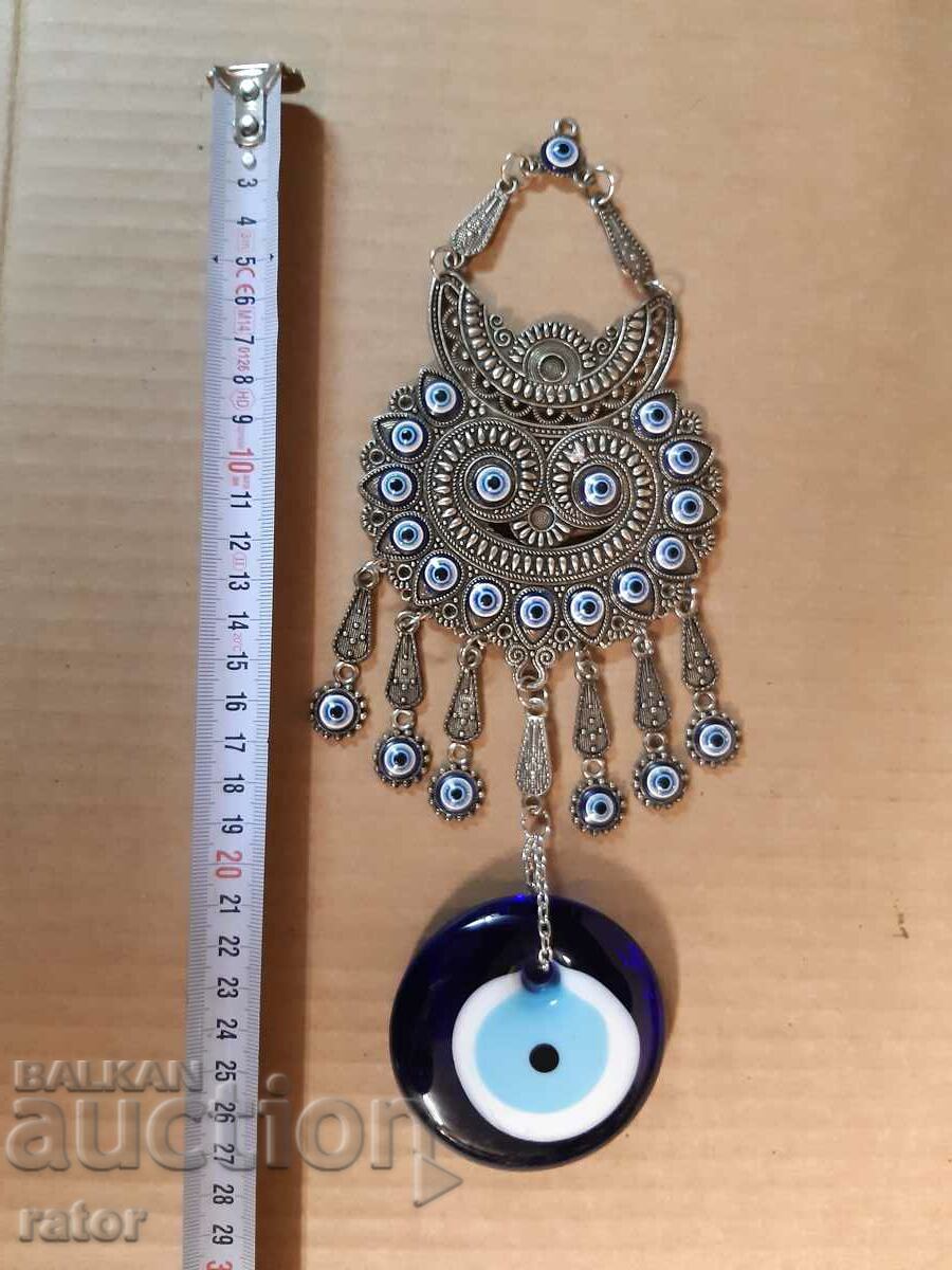 Amuleta, panou, ornament OCHI ALBASTRU, foarte mare si frumoasa