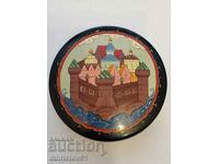 Cutie de bijuterii ruseasca pictata manual