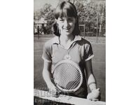ЦСКА - Мануела Малеева Автограф Стара Снимка 1981 Тенис
