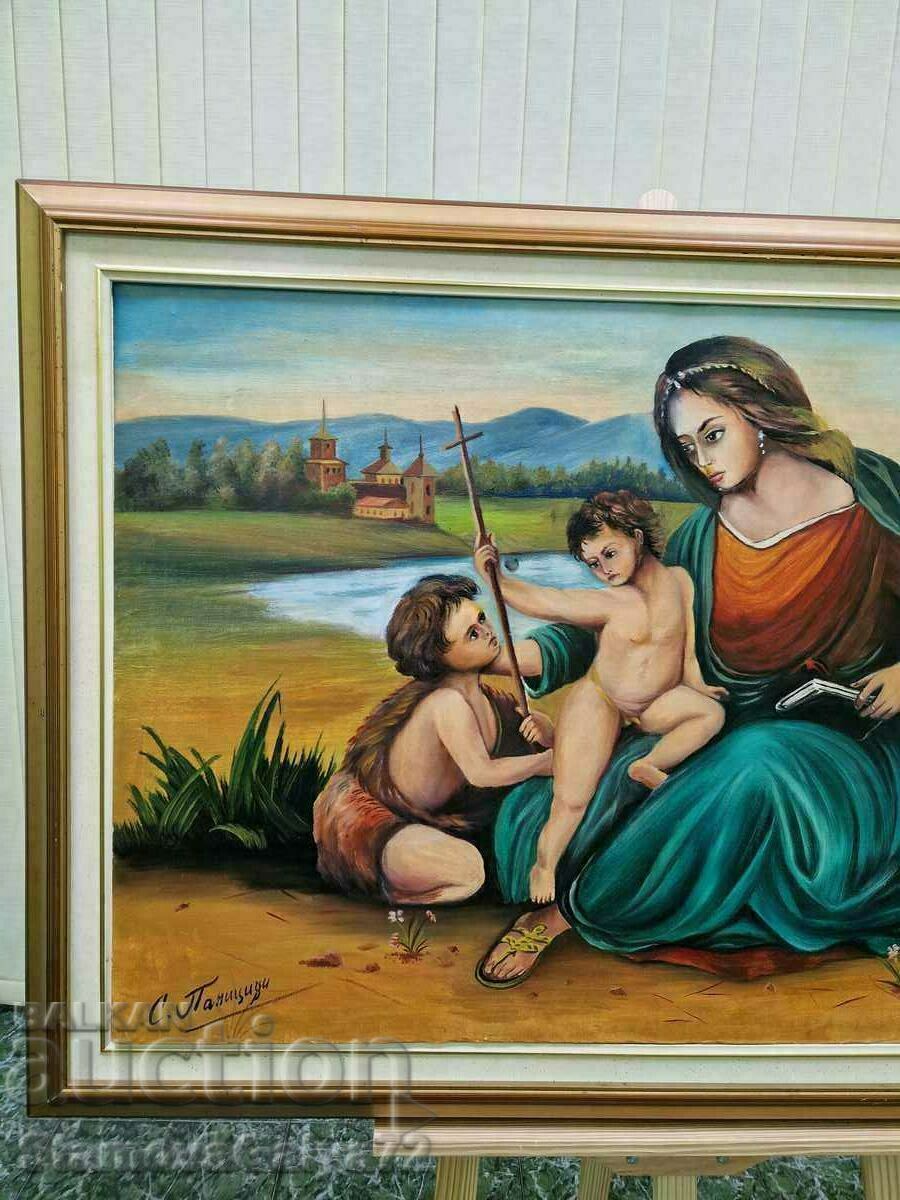 A unique large antique author painting - 5 A unique large antique author painting - 5