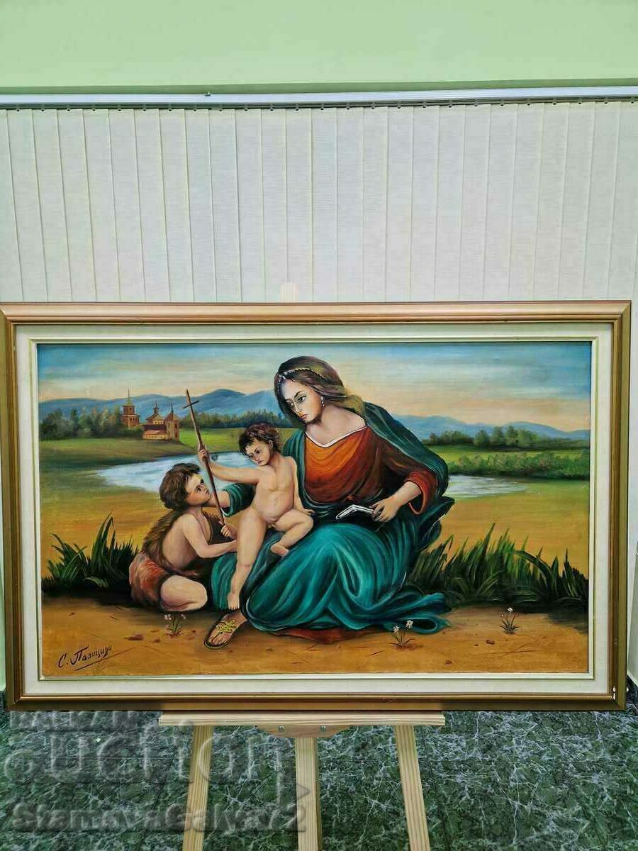 A unique large antique author painting A unique large antique author painting