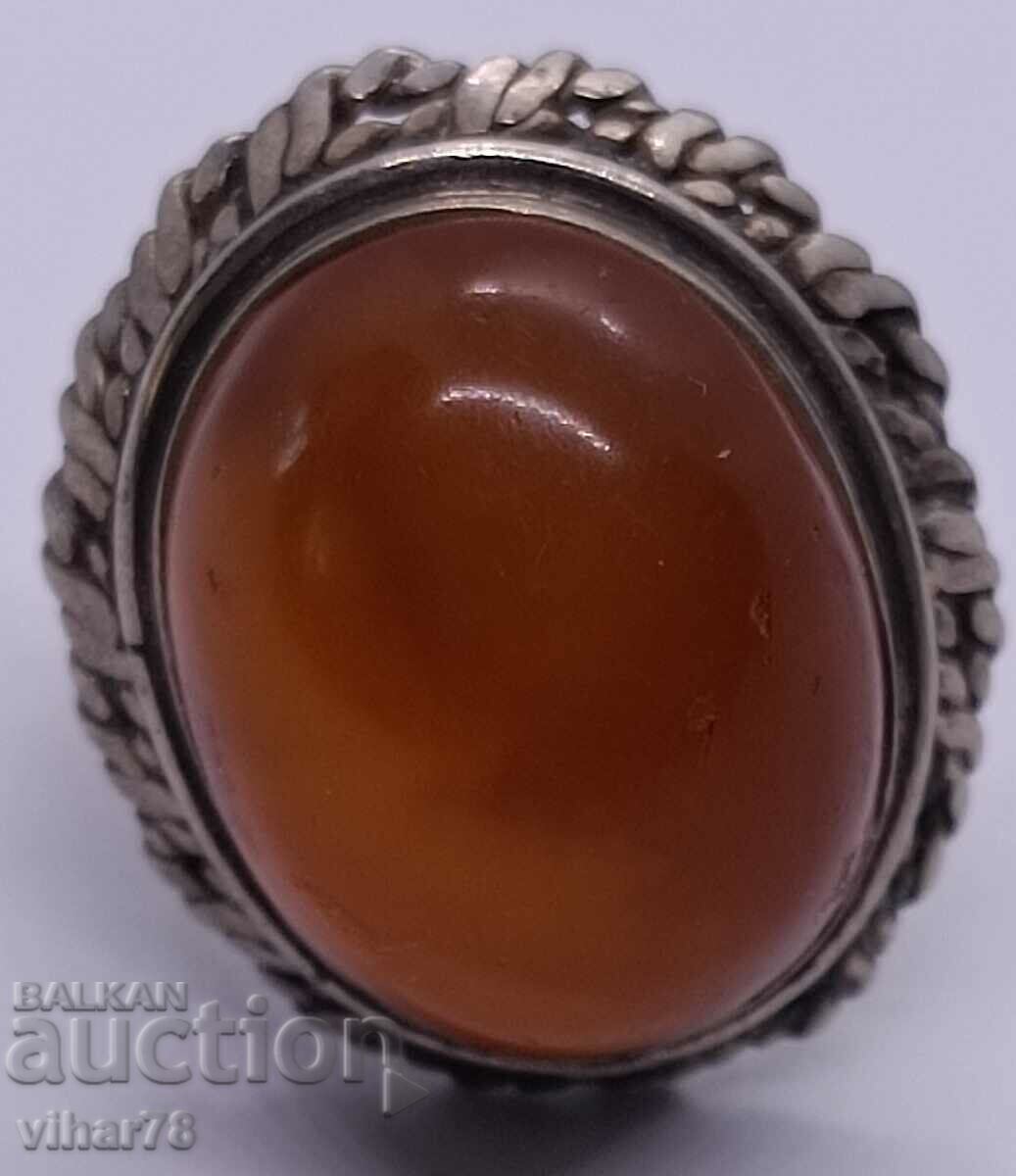 Auction Old amber ring Auction Old amber ring
