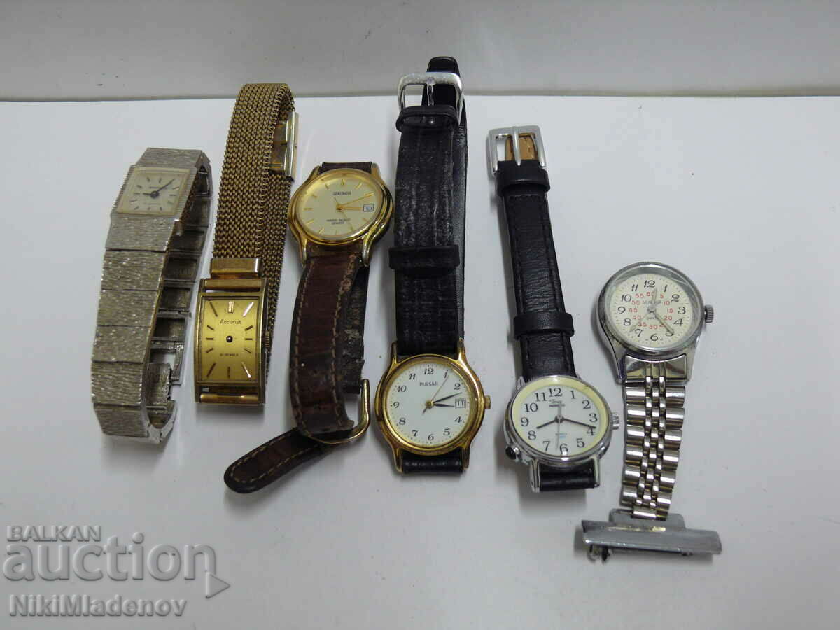 Lot of ladies wristwatches Pulsar, Sekonda, Accurist, Timex