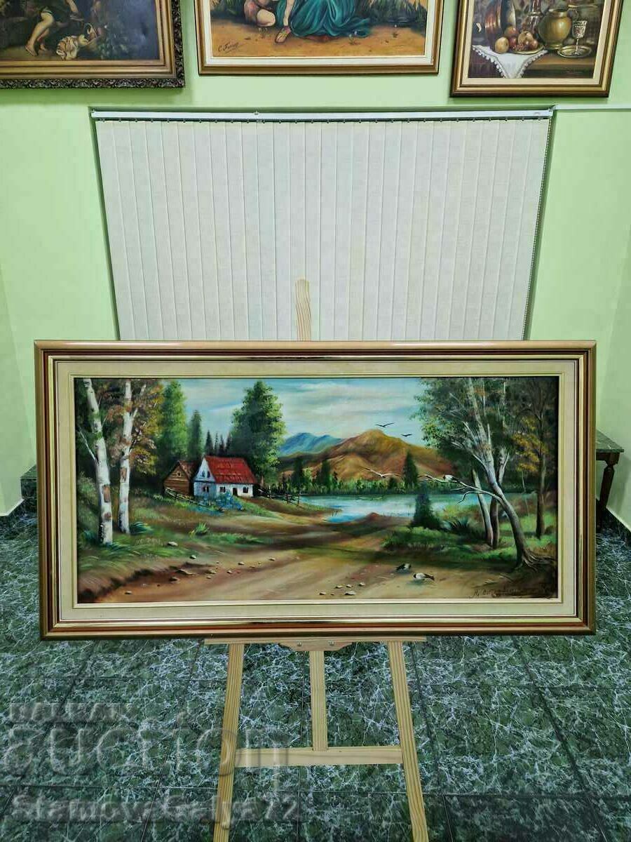 A great old large antique oil painting