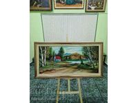 A great old large antique oil painting