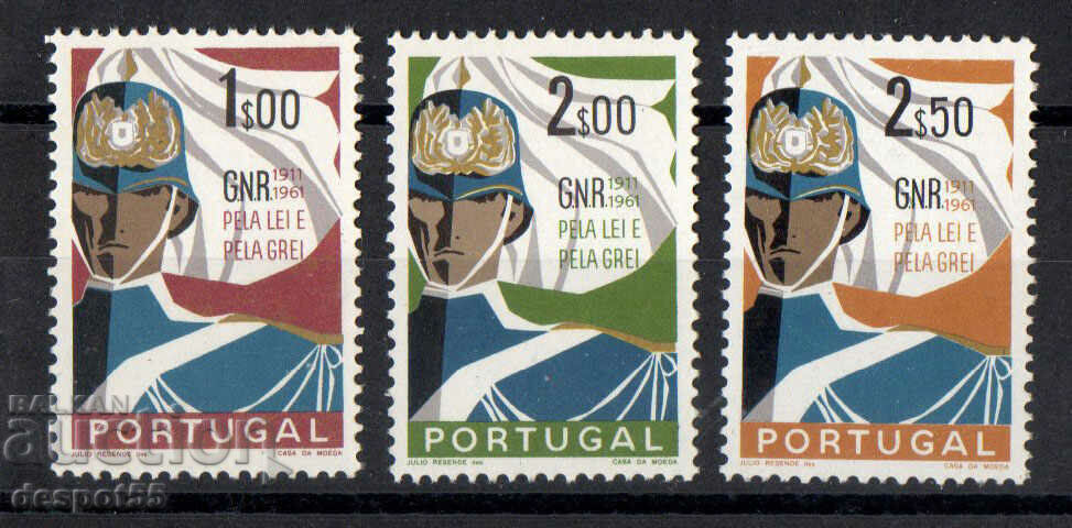 1962. Португалия. 50 год. на Националната гвардейска част.