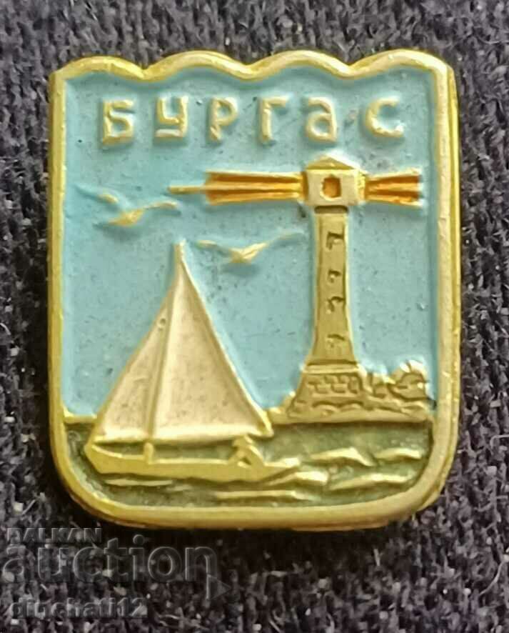 Badge. Coat of arms of Burgas Bulgaria Badge. Coat of arms of Burgas Bulgaria
