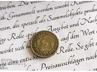 Райх монета - Германия - 5 пфенига | 1924г.; серия D