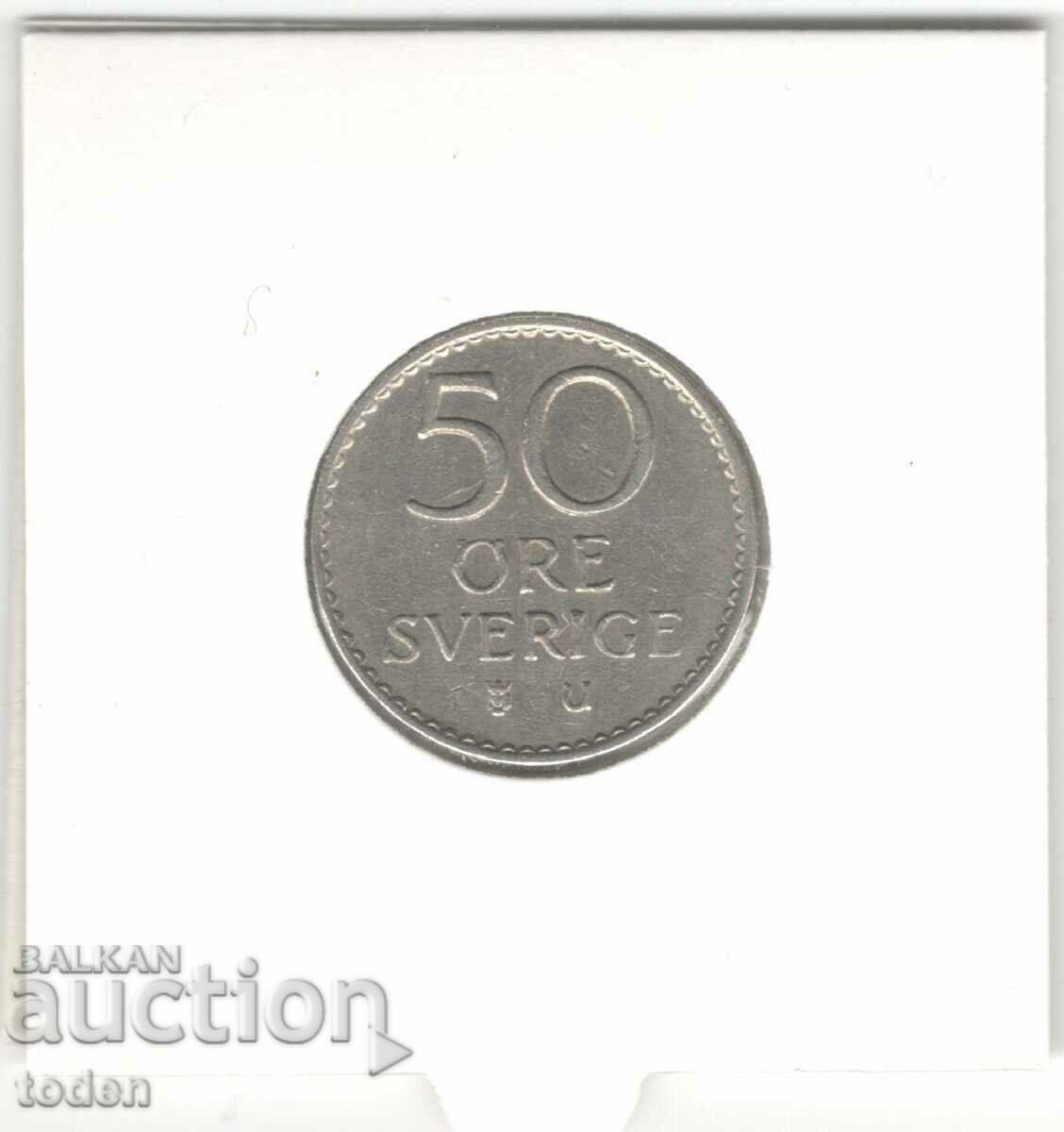 Auction Sweden-50 Øre-1963 u-KM# 837-Gustaf VI Adolf Auction Sweden-50 Øre-1963 u-KM# 837-Gustaf VI Adolf