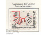 1989. Denmark. The 100th anniversary of the Inter-Parliamentary Union.