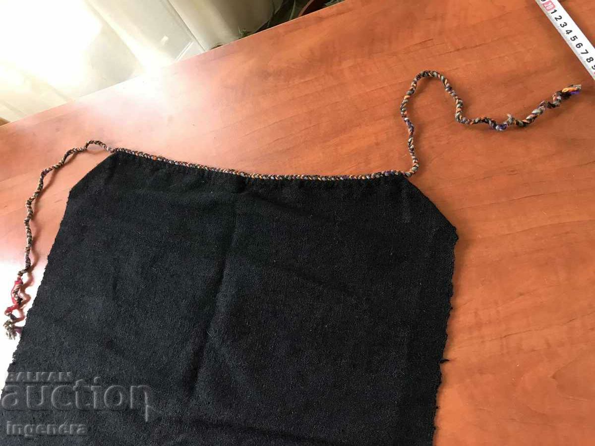 ANTIQUE ETHNIC WOVEN WOOL APRON - 6 ANTIQUE ETHNIC WOVEN WOOL APRON - 6