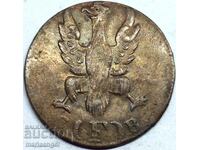 1 heller 1821 Frankfurt Germania Eagle bronz