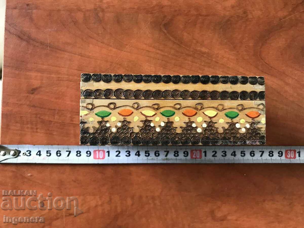 BOX BOX WOOD PYROGRAPHED PAINTED COLOR with price 9.00 BGN | € 4.60 BOX BOX WOOD PYROGRAPHED PAINTED COLOR with price 9.00 BGN | € 4.60