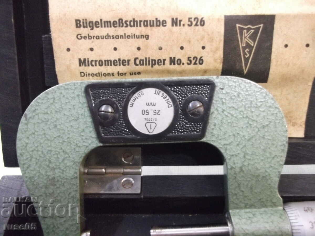 Micrometru "25 - 50 mm" DDR german de lucru - 6